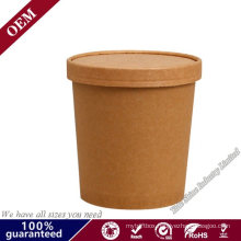 Factory New Products 8oz 12oz 16oz Ripple Double Single Wall Disposable Black Kraft Soup Paper Coffee Cup with Lid